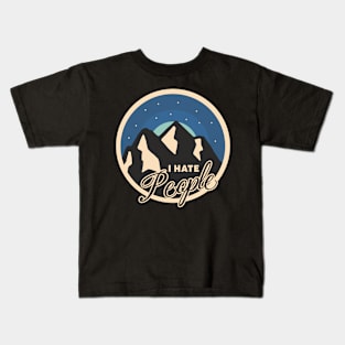 I Hate People Camping Kids T-Shirt